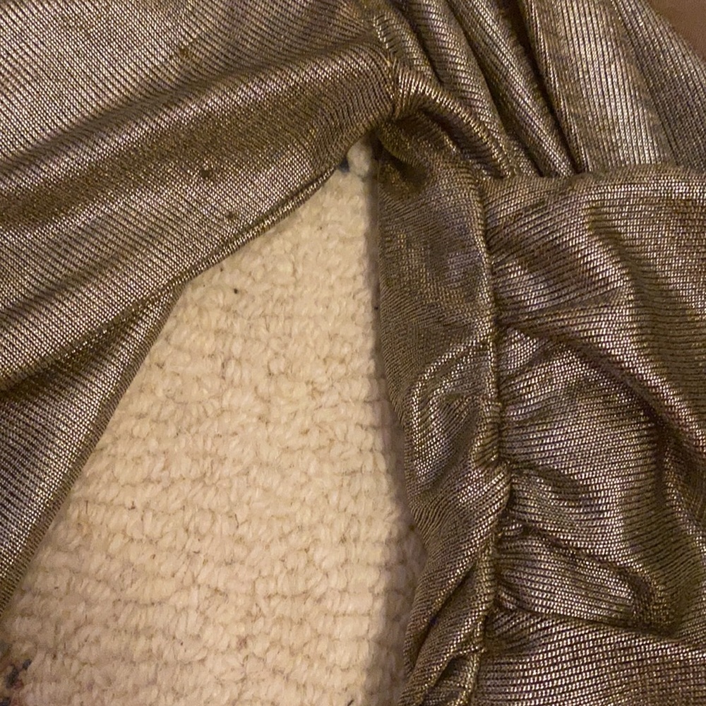 MAJORELLE Cypress Bodysuit Metallic Bronze Taupe Off Shoulder OnePiece Party Top - Picture 12 of 12